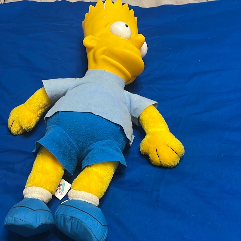 Vintage Large BART Simpson plush.